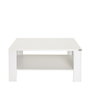 Hanah Home Mesa de Centro Blanca con Almacenamiento